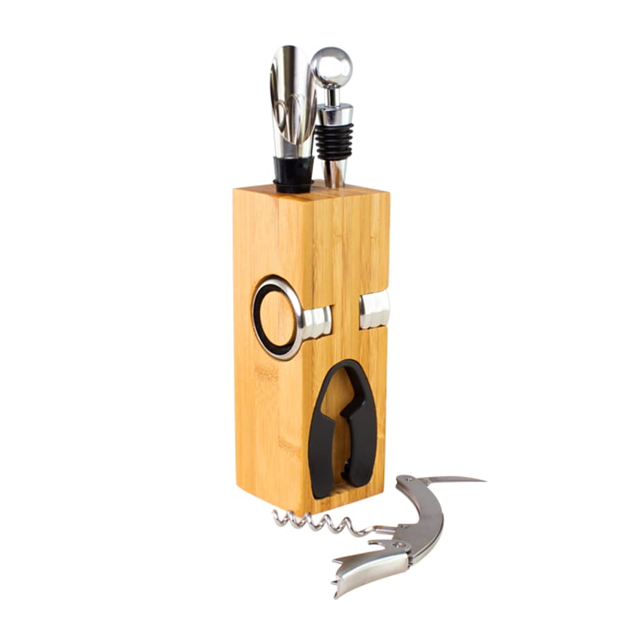 Set de Vino rectangular de Bamboo — imagen 4