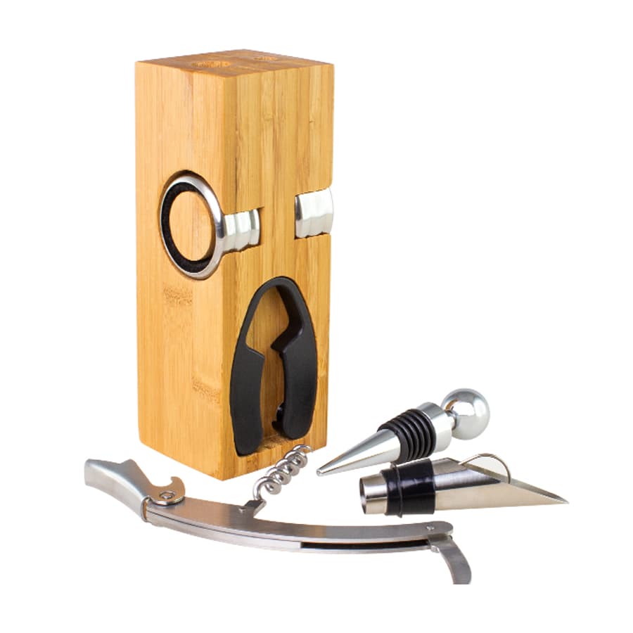 Set de Vino rectangular de Bamboo — imagen 5