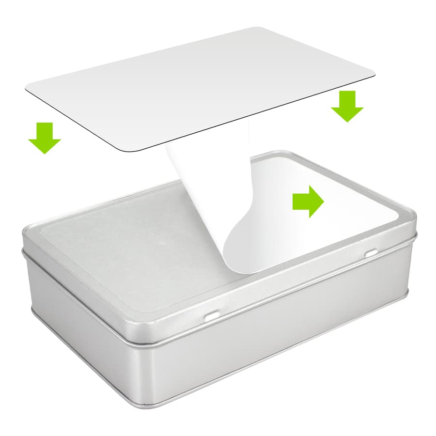Caja Metálica Rectangular Sublimación — imagen 3