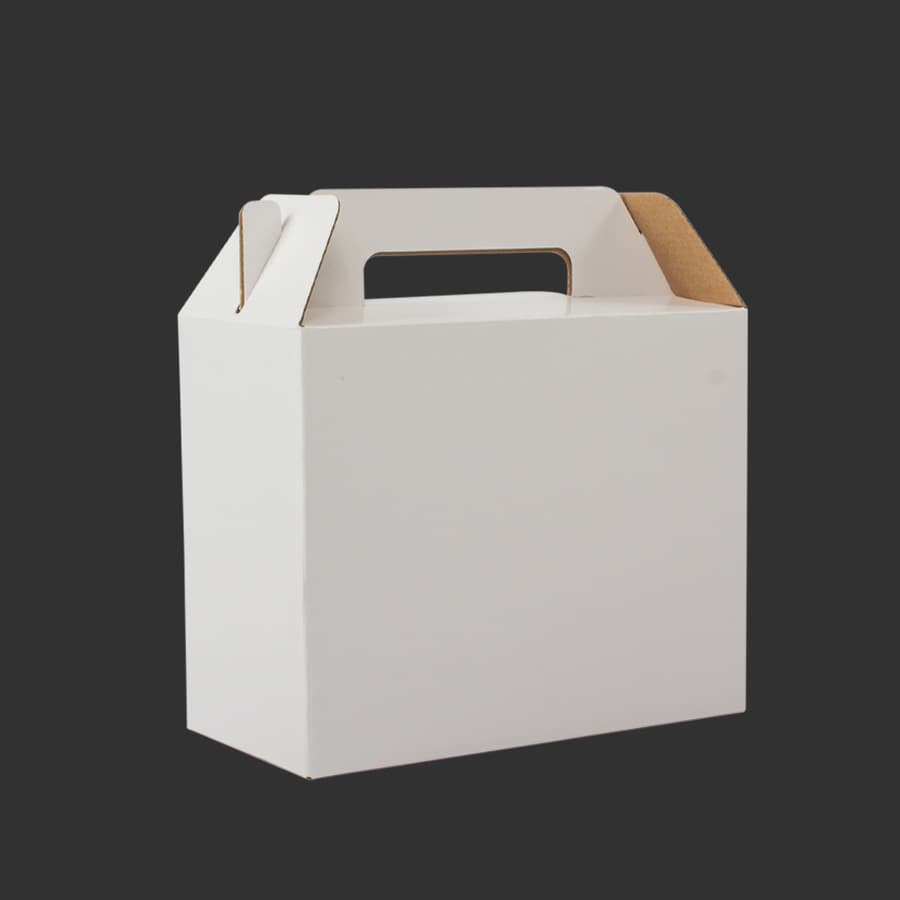 Caja autoarmable con asas, 25x20x12 cm — imagen 3
