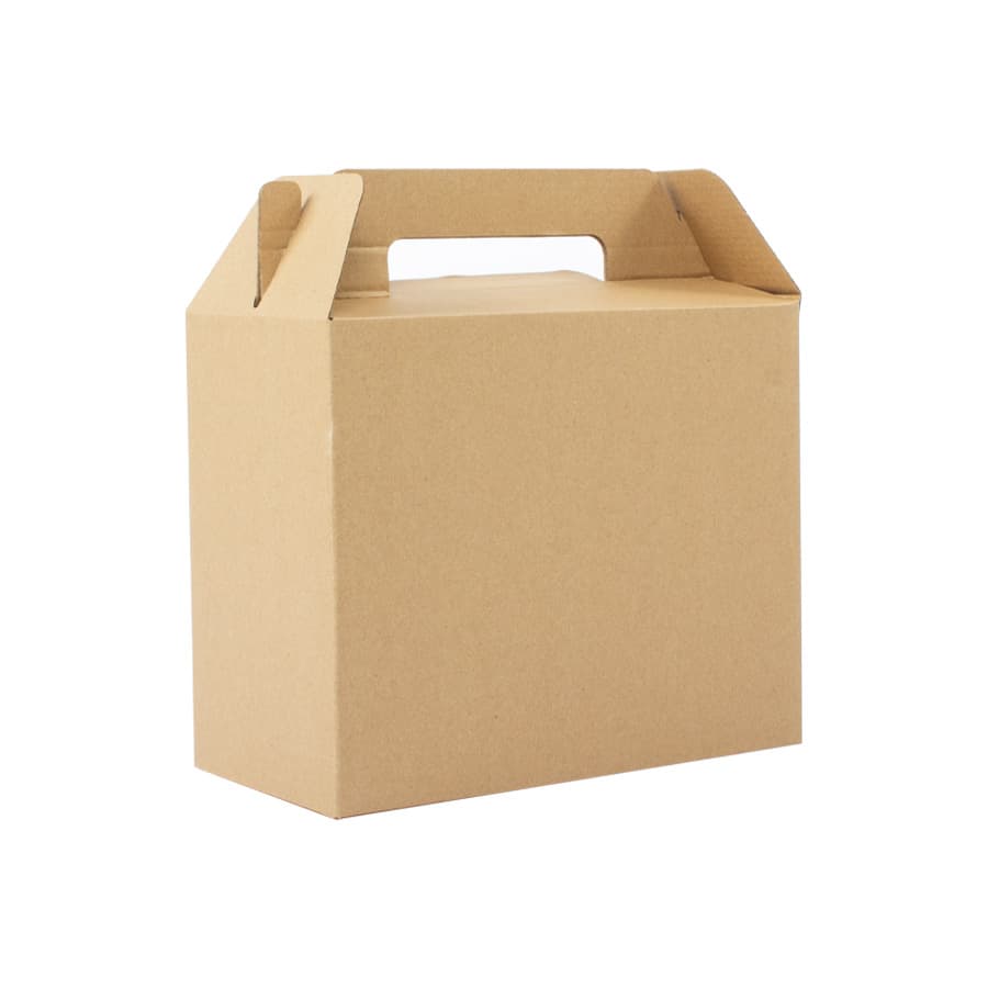 Caja autoarmable con asas, 25x20x12 cm — imagen 4
