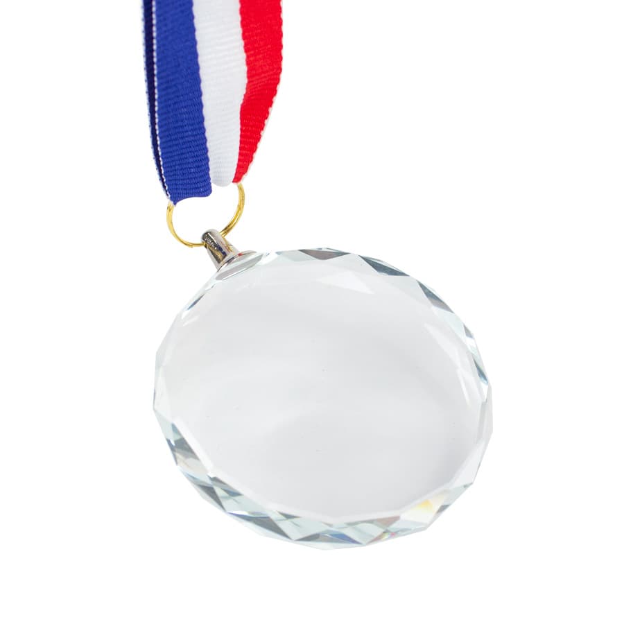 Medalla Cristal «Diamond» con cinta tricolor — imagen 3