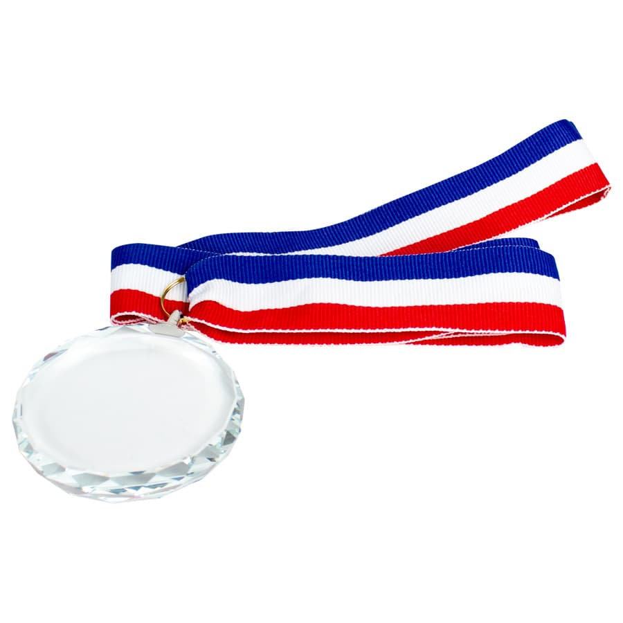 Medalla Cristal «Diamond» con cinta tricolor — imagen 4