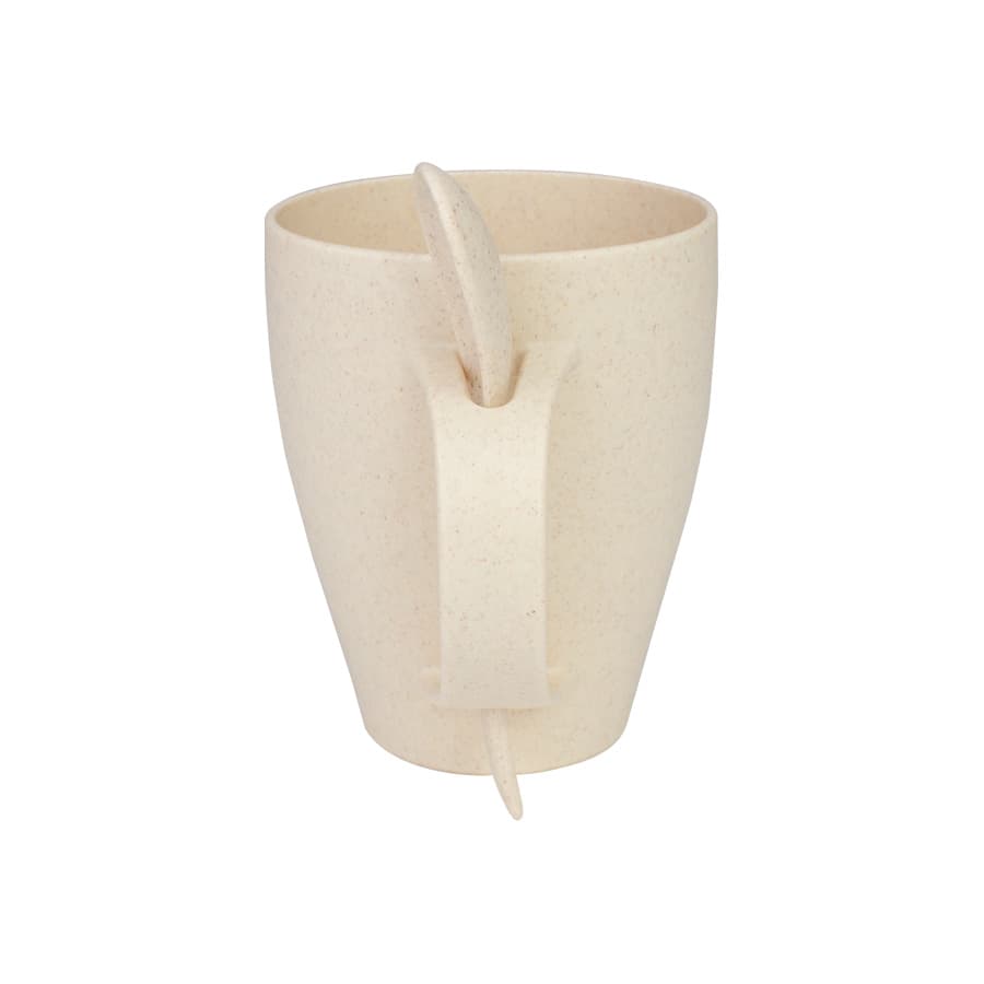 Mug de caña de Trigo con Cuchara 400cc — imagen 3