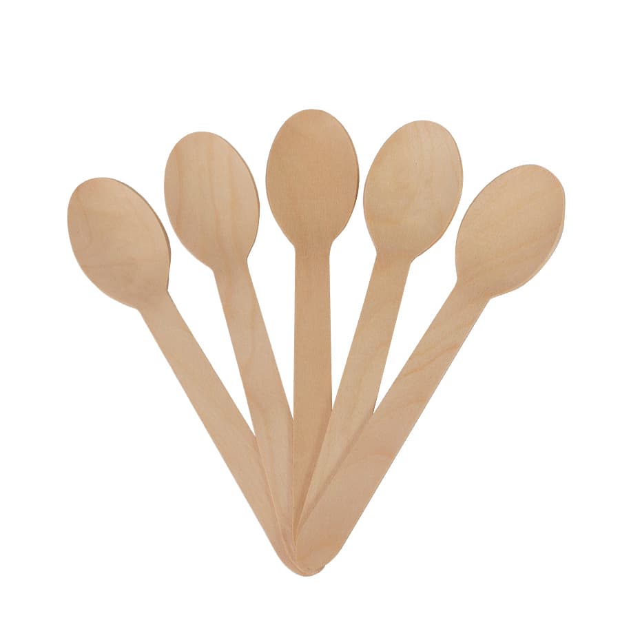 Bolsa con 100 cucharas de madera de Abedul — imagen 3
