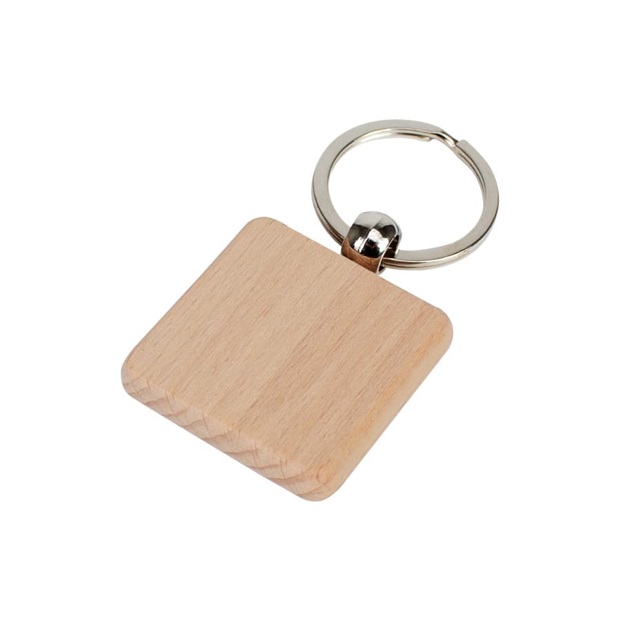 Llavero Cuadrado de Madera — imagen 2
