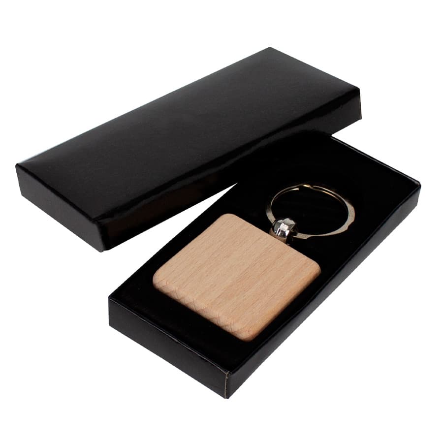 Llavero Cuadrado de Madera — imagen 3