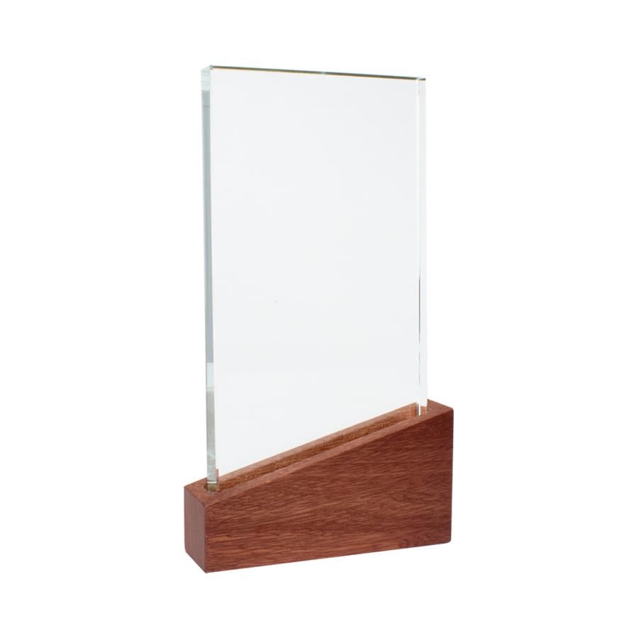 Trofeo Galvano de Madera y Cristal «Lido» — imagen 2