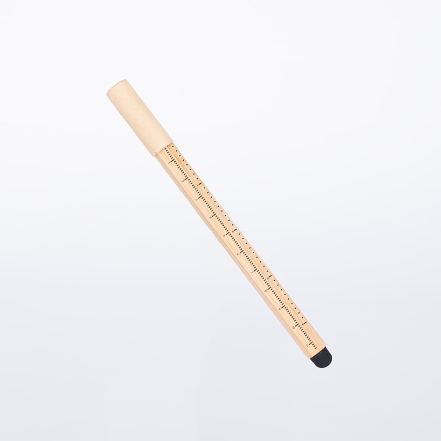 Lápiz de Bamboo con punta Tungsteno, Puntero Touch-Screen y regla de medir — imagen 2
