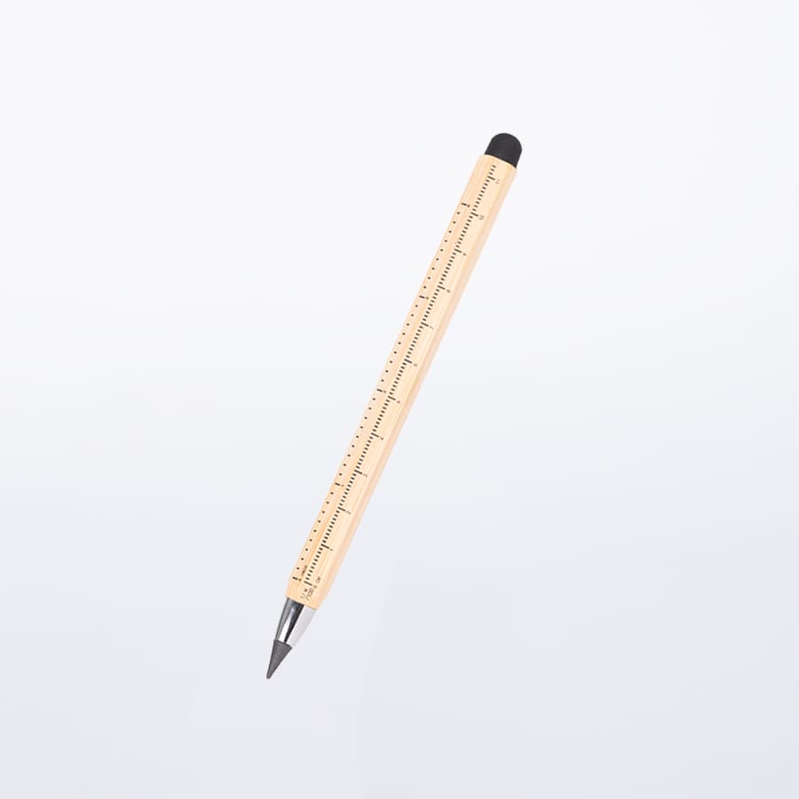 Lápiz de Bamboo con punta Tungsteno, Puntero Touch-Screen y regla de medir — imagen 3