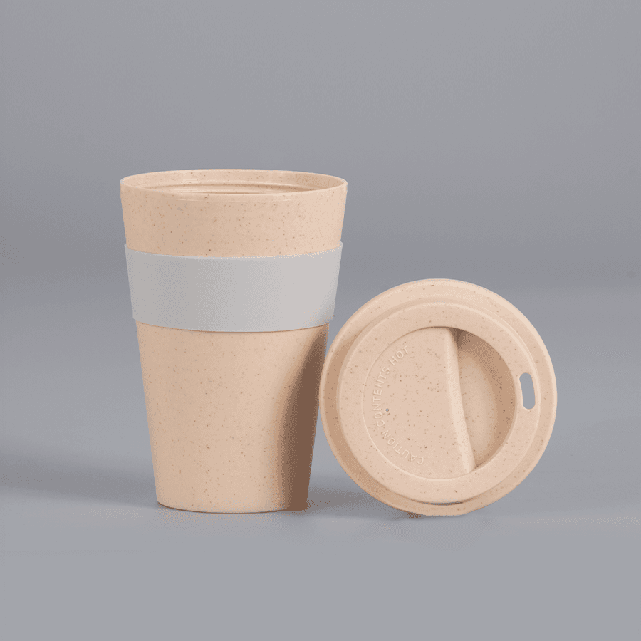 Mug Eco Cup «WHEAT STRAW» 355cc con banda silicona — imagen 8
