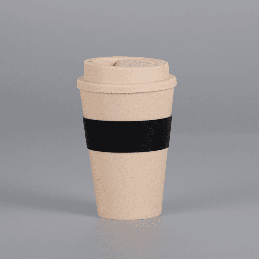 Mug Eco Cup «WHEAT STRAW» 355cc con banda silicona — imagen 9