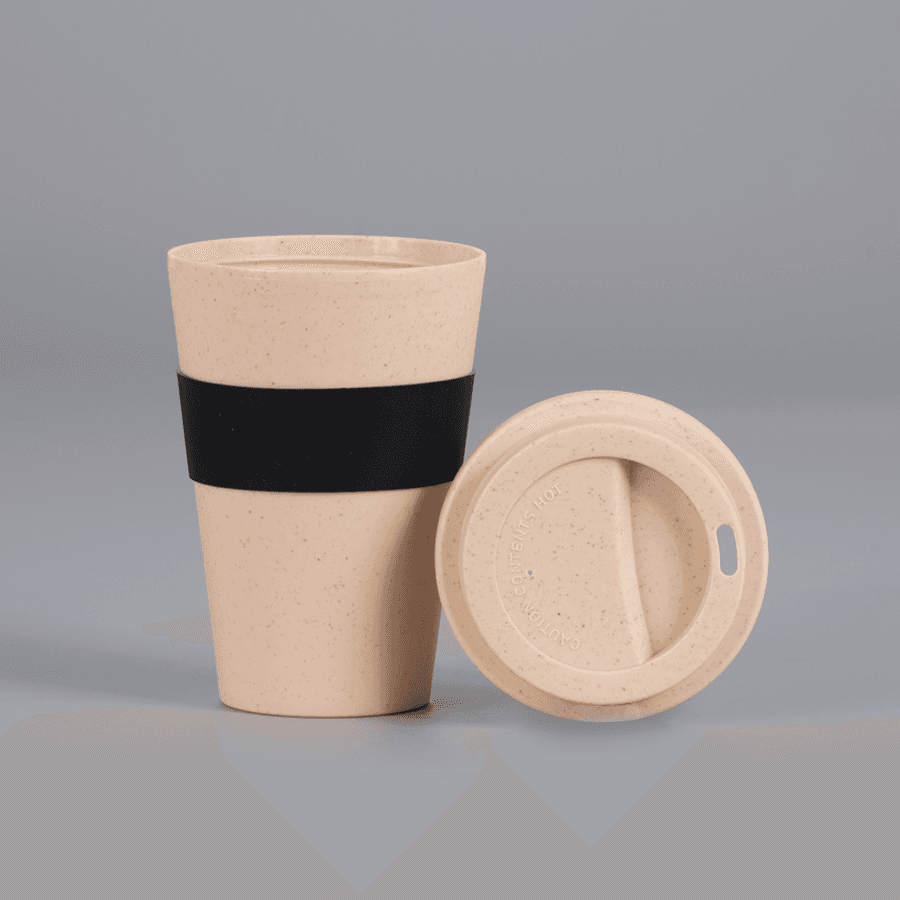 Mug Eco Cup «WHEAT STRAW» 355cc con banda silicona — imagen 10